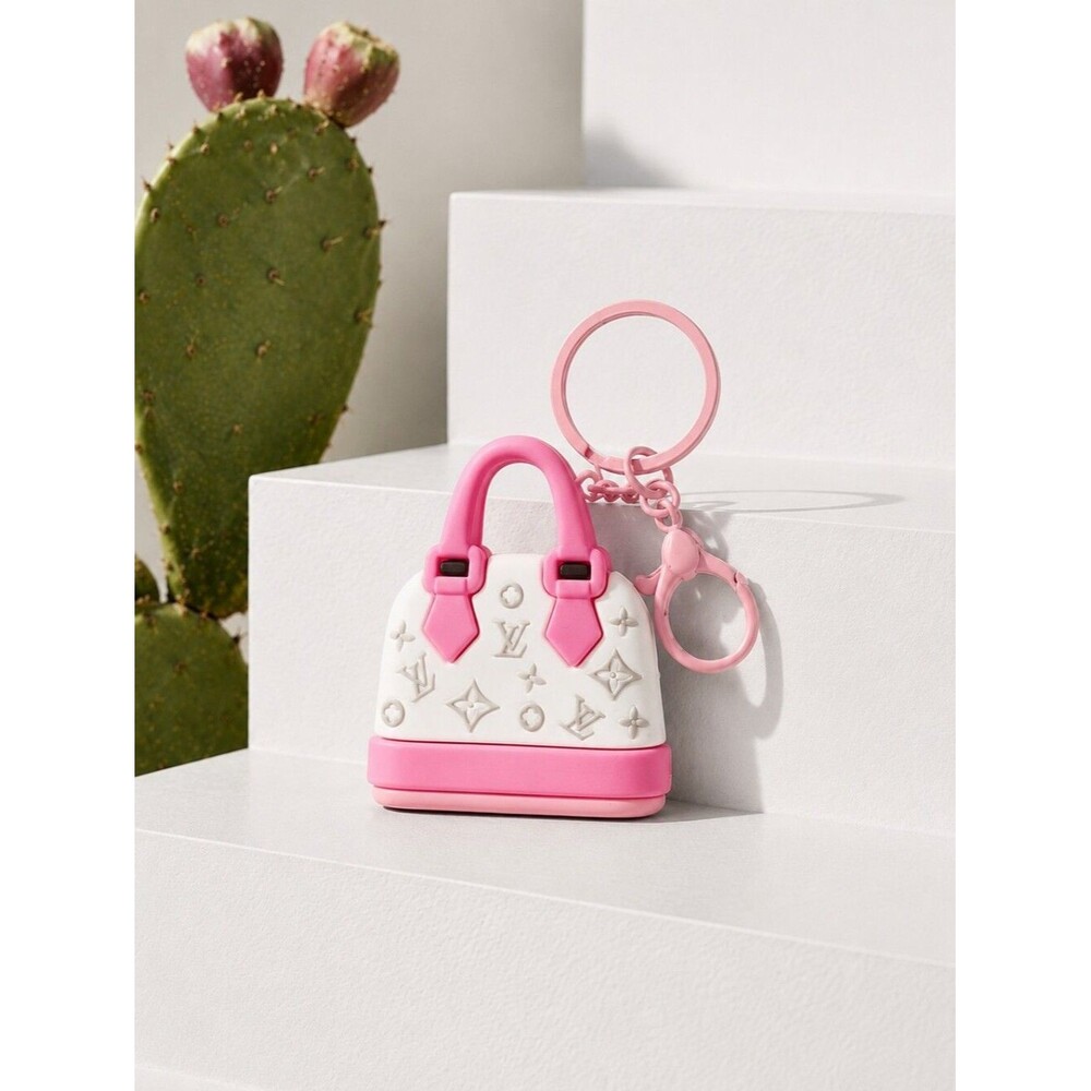 1PC Keychain Bag Charm Mini Fashion Lux Bag Silicone Purse Accessory